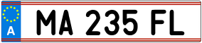 Trailer License Plate